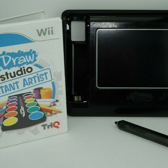 Wii Accessories Wii U Draw Game Tablet U Draw Studio Black Poshmark